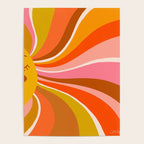 Sunshine Swirl - Retro Ochre Poster Gallery Image 4