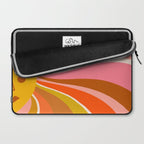 Sunshine Swirl - Retro Ochre Laptop Sleeve Gallery Image 2