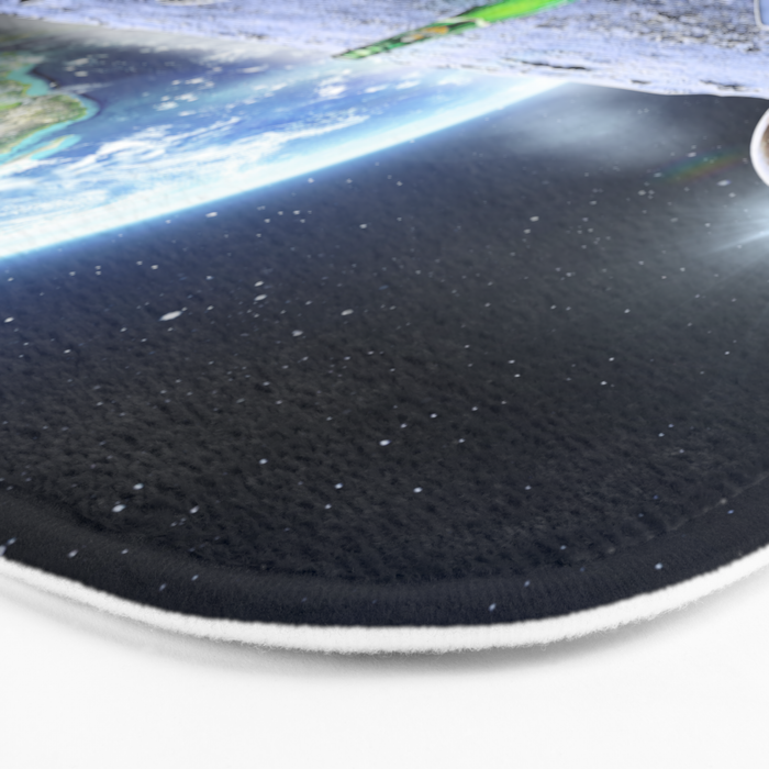 Astronaut on the Moon with beer Bath Mat Gallery Image 3