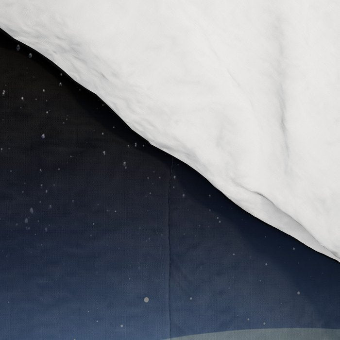 Astronaut on the Moon with beer Comforter Gallery Image 4