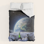 Astronaut on the Moon with beer Comforter Gallery Image 6