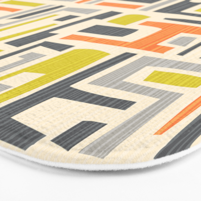 Mid Century Modern 58.1 Bath Mat Gallery Image 3