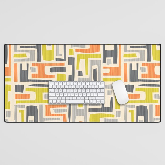 Mid Century Modern 58.1 Desk Mat Gallery Image 1