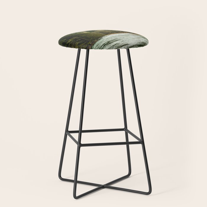 Wanderlust Forest River - Mountain Adventure in Foggy Woods Stool Gallery Image 1