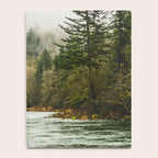 Wanderlust Forest River - Mountain Adventure in Foggy Woods Notebook Gallery Image 4