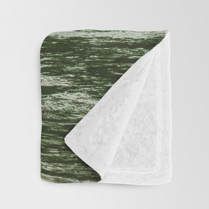 Wanderlust Forest River - Mountain Adventure in Foggy Woods Throw Blanket Gallery Image 3