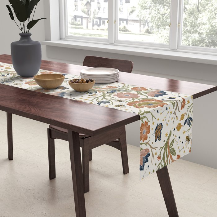 Boho Floral Galaxy Garden Table Runner Gallery Image 2
