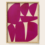 Abstract A11-magenta Serving Tray Gallery Image 1