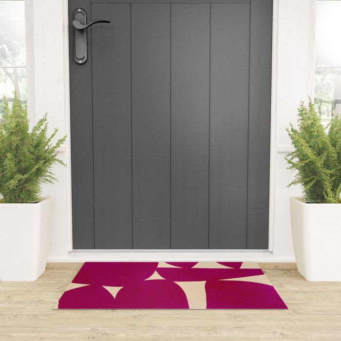 Abstract A11-magenta Welcome Mat Gallery Image 3