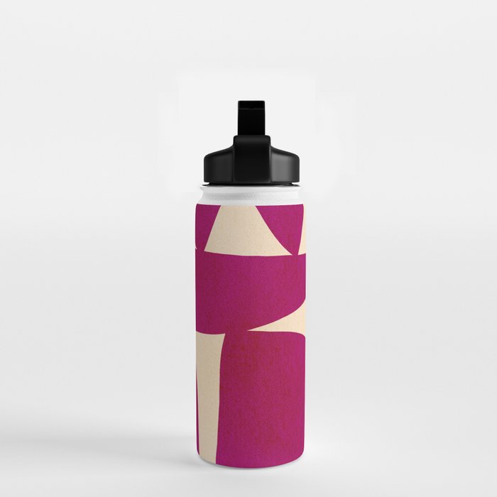 Abstract A11-magenta Water Bottle Gallery Image 2