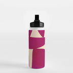 Abstract A11-magenta Water Bottle Gallery Image 2