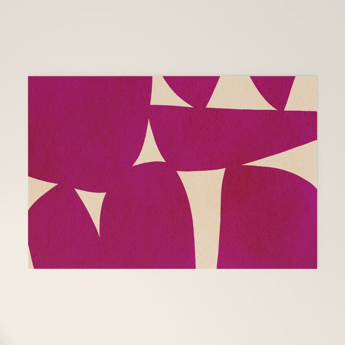 Abstract A11-magenta Welcome Mat Gallery Image 1