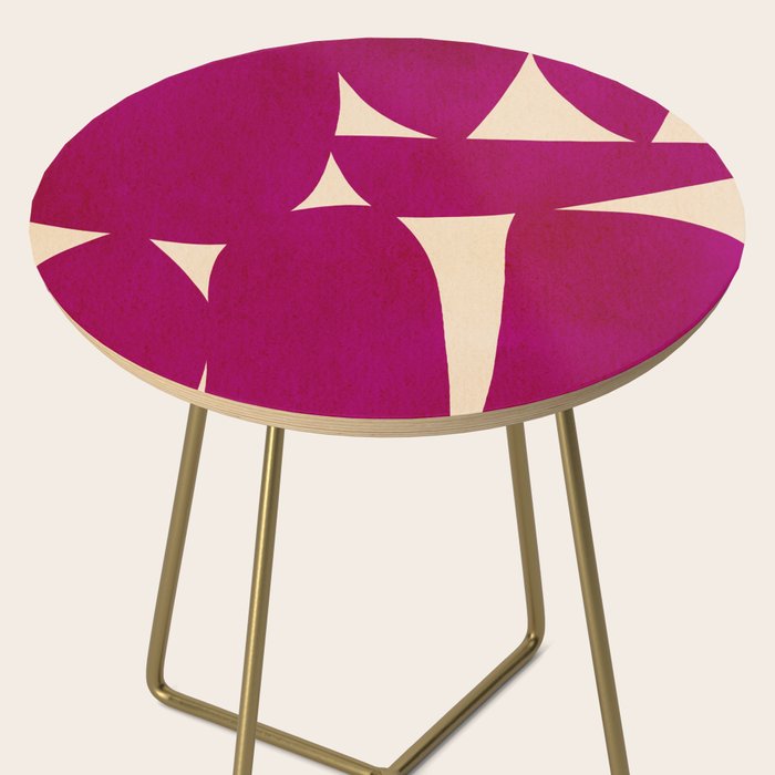 Abstract A11-magenta Side Table Gallery Image 2