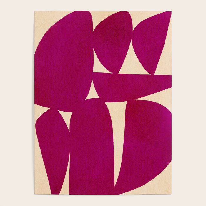 Abstract A11-magenta Poster Gallery Image 1
