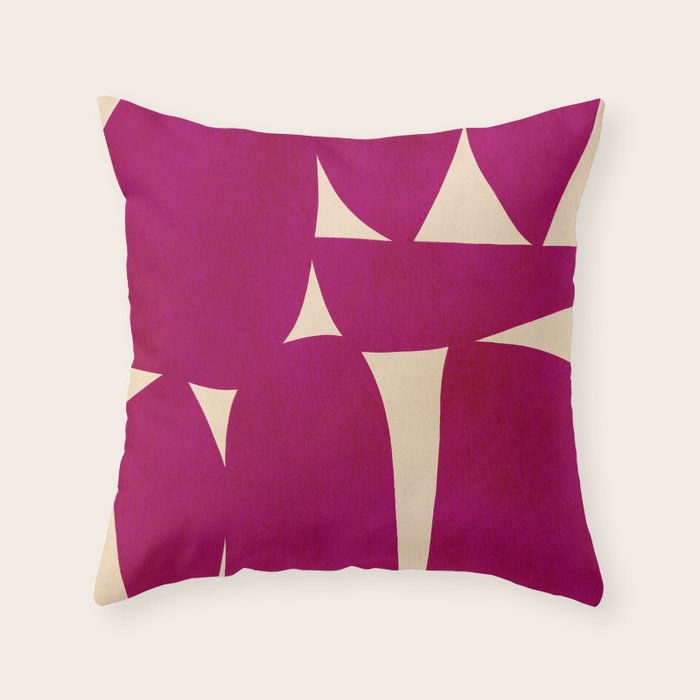 Abstract A11-magenta Throw Pillow Gallery Image 6