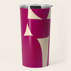 Abstract A11-magenta Travel Mug Gallery Image 1