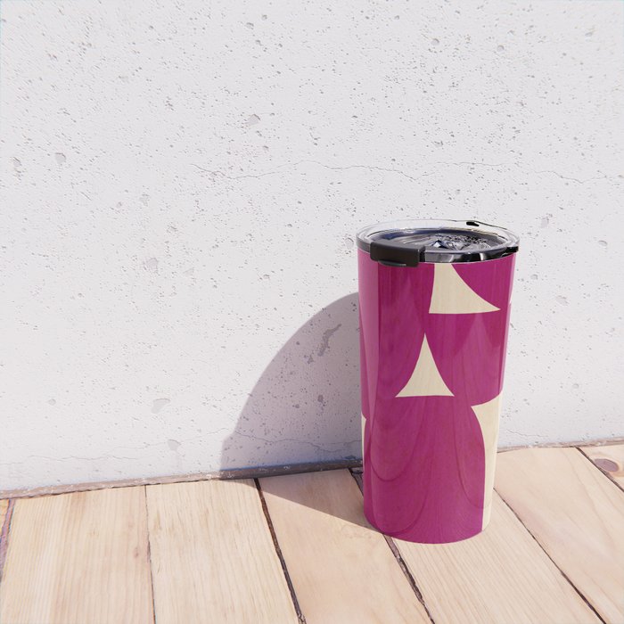 Abstract A11-magenta Travel Mug Gallery Image 4