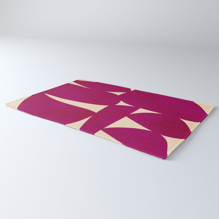 Abstract A11-magenta Rug Gallery Image 3