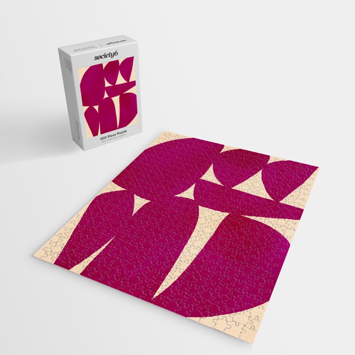 Abstract A11-magenta Jigsaw Puzzle Gallery Image 2