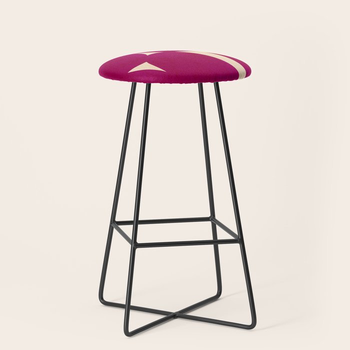 Abstract A11-magenta Stool Gallery Image 1