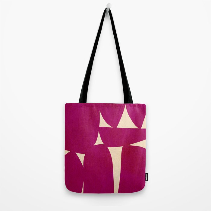Abstract A11-magenta Tote Bag Gallery Image 2