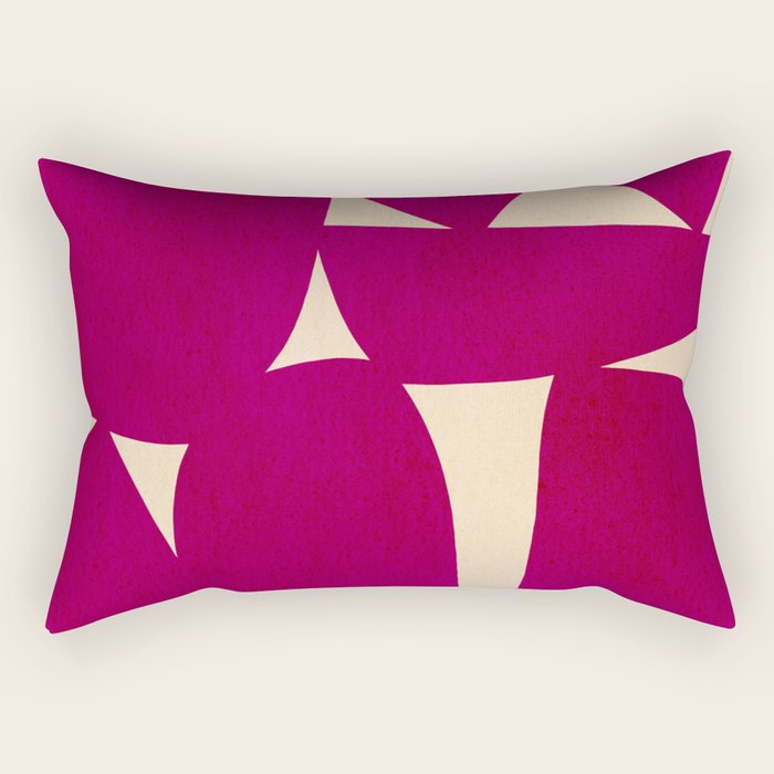 Abstract A11-magenta Rectangular Pillow Gallery Image 1