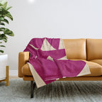 Abstract A11-magenta Throw Blanket Gallery Image 1