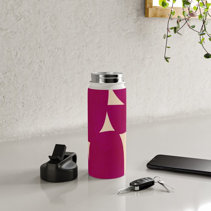 Abstract A11-magenta Water Bottle Gallery Image 4