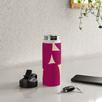 Abstract A11-magenta Water Bottle Gallery Image 4