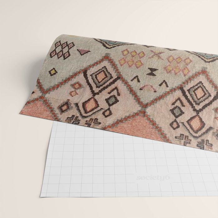 Traditional Vintage Moroccan Rug Wrapping Paper Gallery Image 2