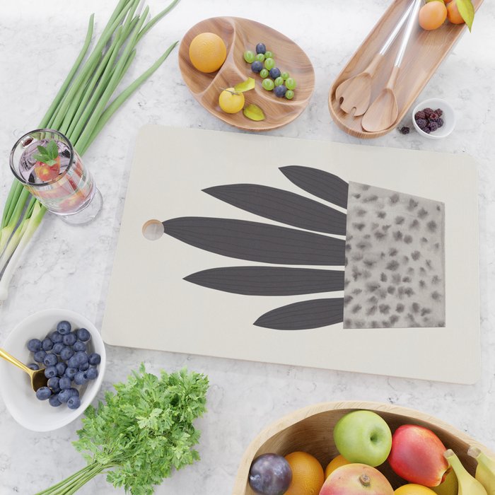 Plant in a pot #1 Cutting Board Gallery Image 2