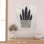 Plant in a pot #1 Wall Tapestry Gallery Image 2