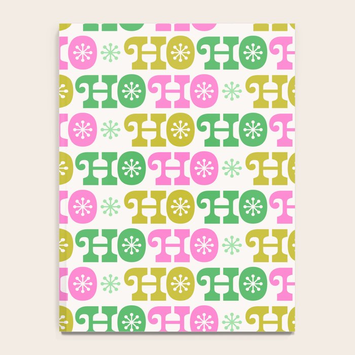 Ho Ho Ho - Pink and Green Notebook Gallery Image 4