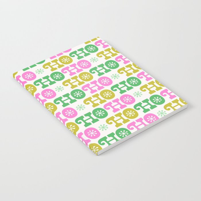 Ho Ho Ho - Pink and Green Notebook Gallery Image 2
