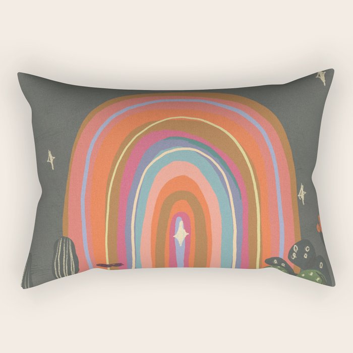 Rainbow door #2 Rectangular Pillow Gallery Image 2