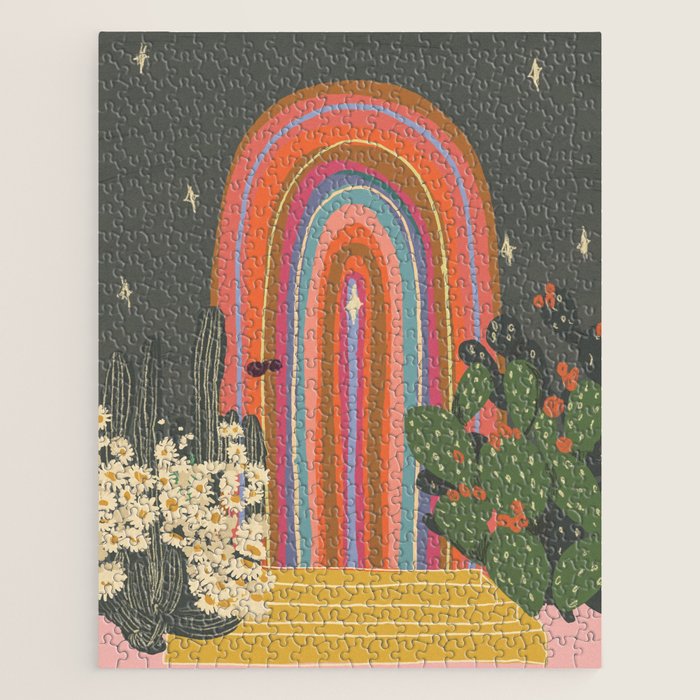 Rainbow door #2 Jigsaw Puzzle Gallery Image 1