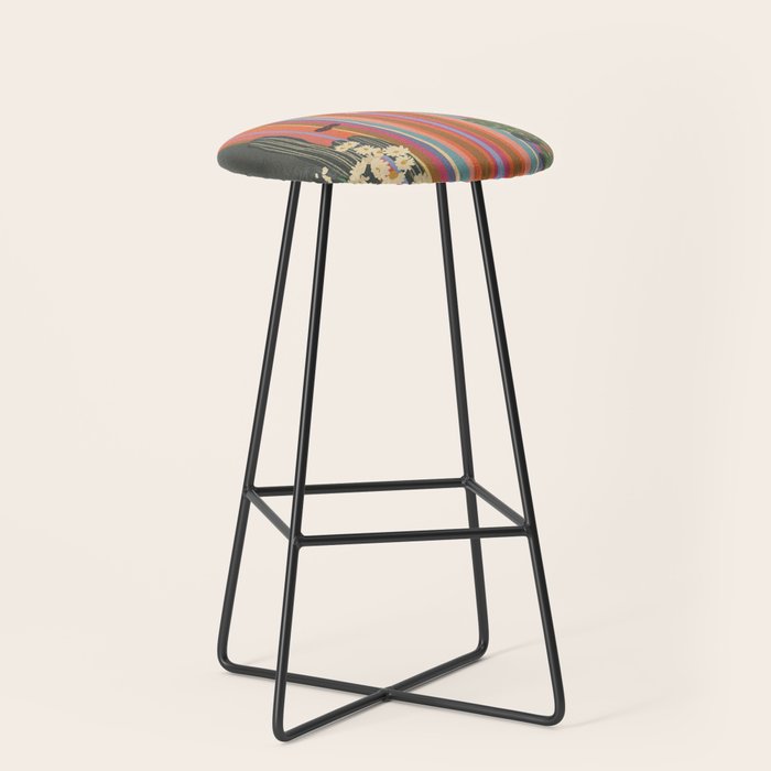 Rainbow door #2 Stool Gallery Image 1