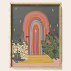 Rainbow door #2 Serving Tray Gallery Image 1