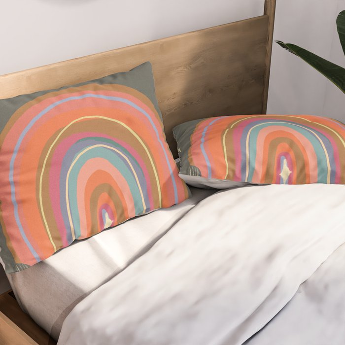 Rainbow door #2 Pillow Sham Gallery Image 2
