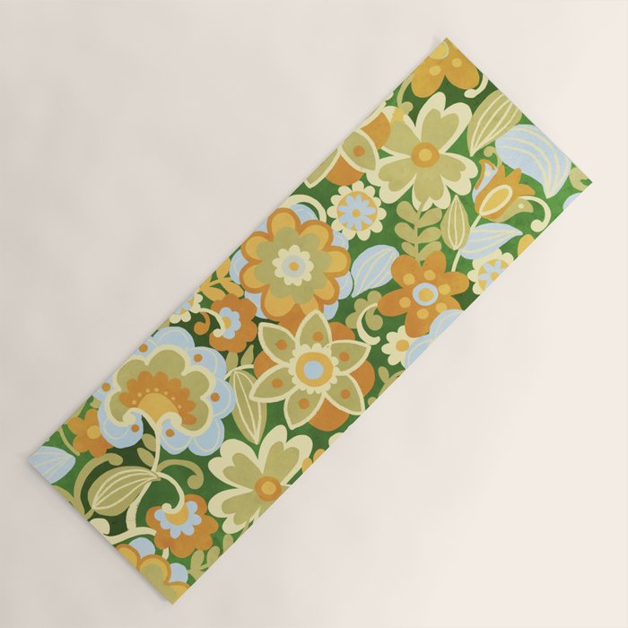 1970s in Green Yoga Mat Gallery Image 1