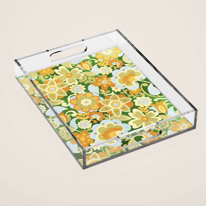 1970s in Green Acrylic Tray Gallery Image 1
