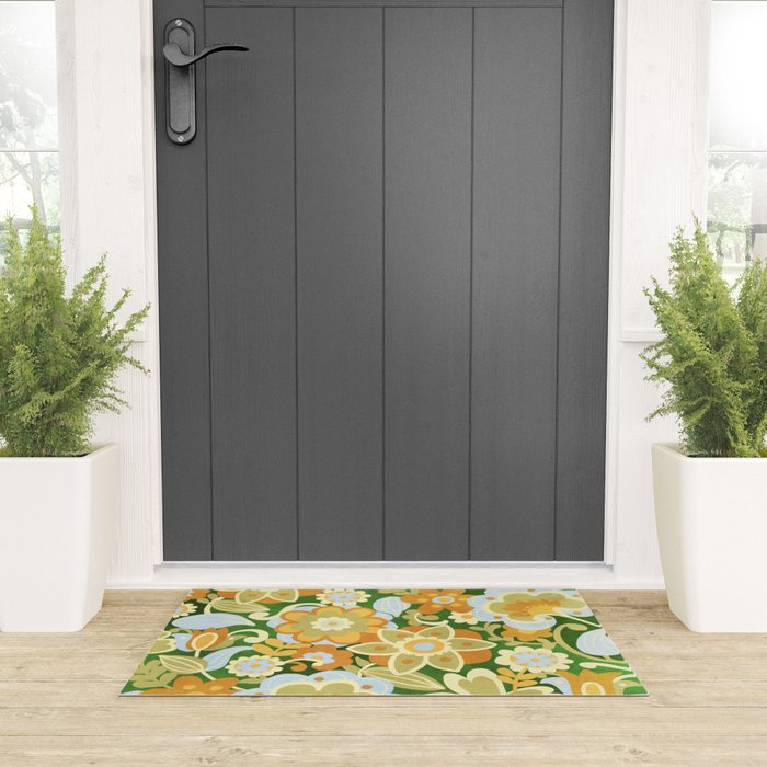 1970s in Green Welcome Mat Gallery Image 3