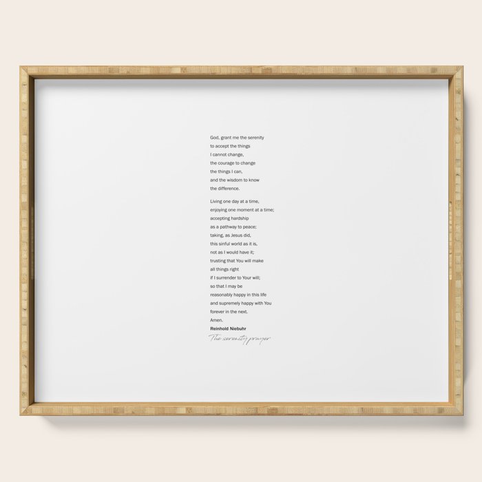 The Serenity Prayer Serving Tray Gallery Image 1