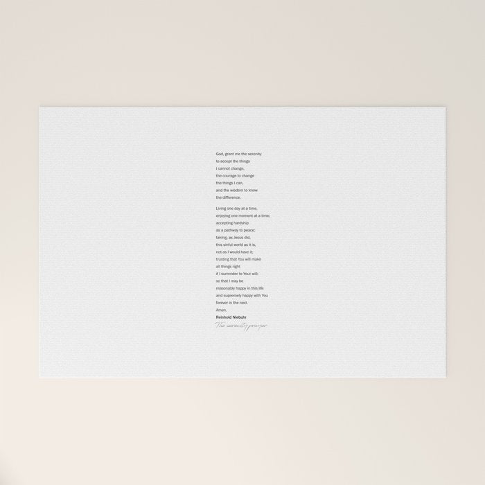 The Serenity Prayer Welcome Mat Gallery Image 1