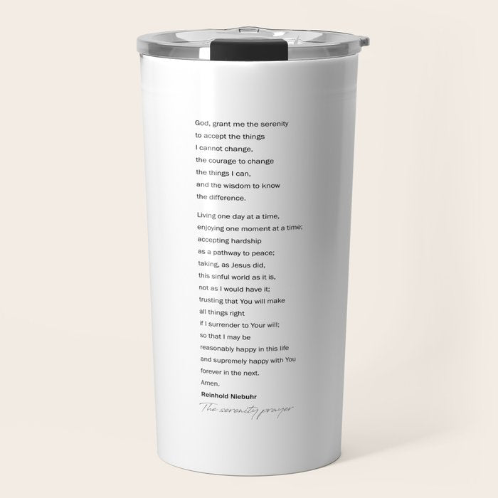 The Serenity Prayer Travel Mug Gallery Image 1