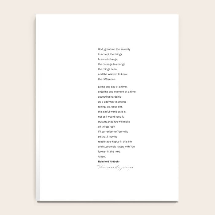The Serenity Prayer Notebook Gallery Image 4