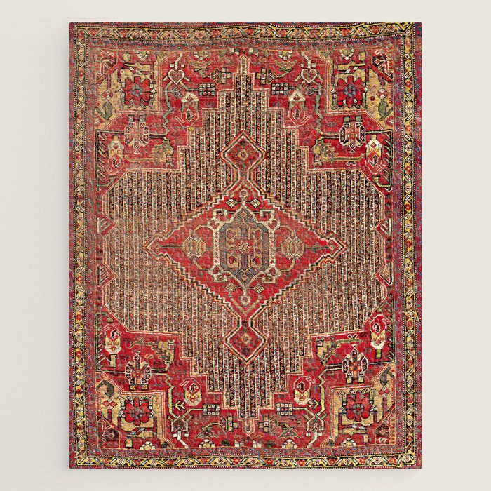 Khamseh  Antique Fars Persian Rug Print Jigsaw Puzzle Gallery Image 1