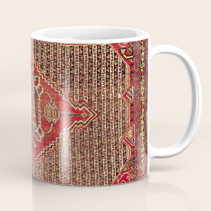 Khamseh  Antique Fars Persian Rug Print Coffee Mug Gallery Image 1
