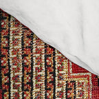 Khamseh  Antique Fars Persian Rug Print Comforter Gallery Image 4