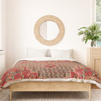 Khamseh  Antique Fars Persian Rug Print Duvet Cover Gallery Image 3